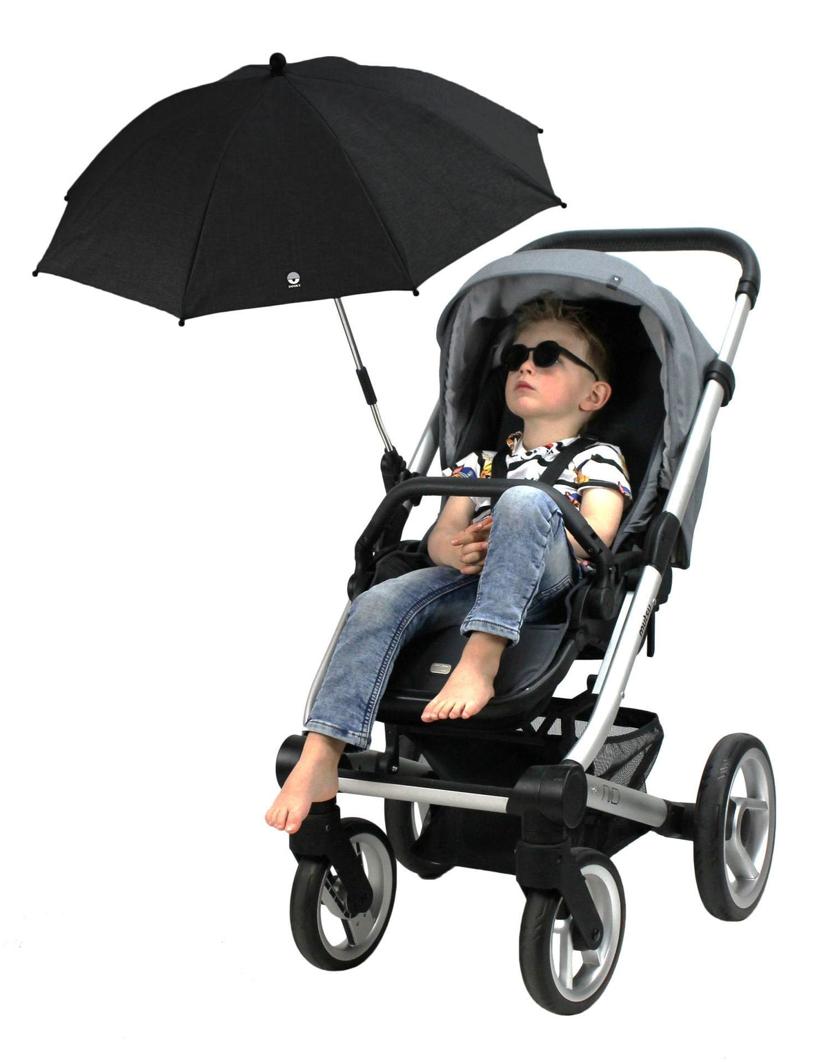 Stroller Parasol Umbrella – UPF 50+ (Black)