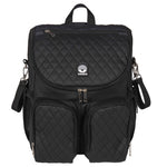 2-in-1 Diaper Backpack – Black