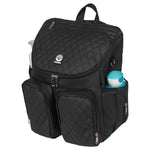 2-in-1 Diaper Backpack – Black
