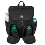 2-in-1 Diaper Backpack – Black