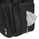 2-in-1 Diaper Backpack – Black