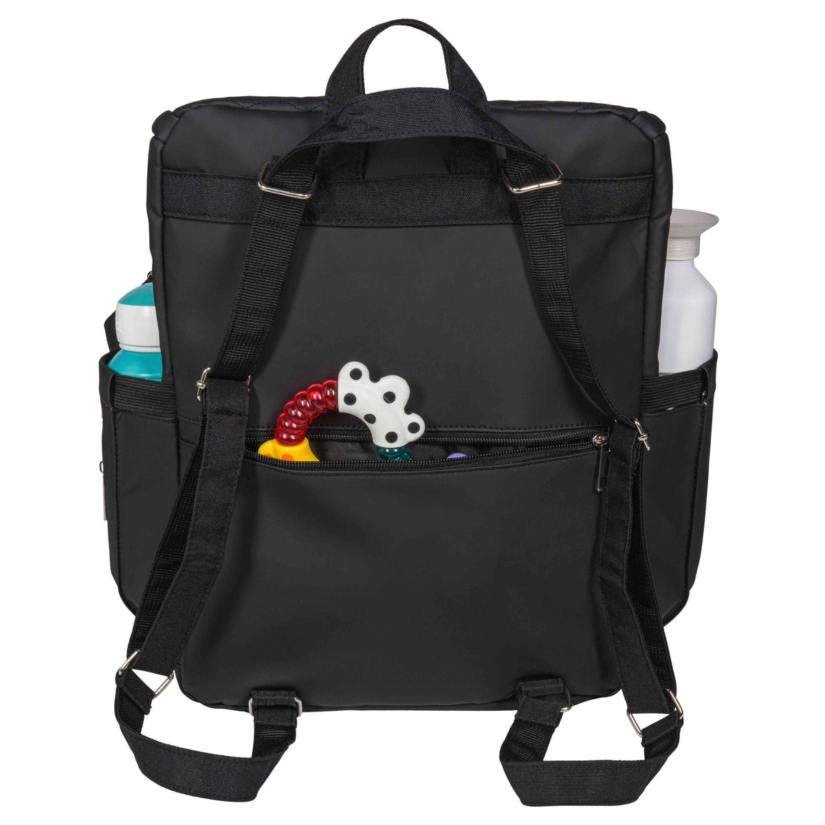 2-in-1 Diaper Backpack – Black