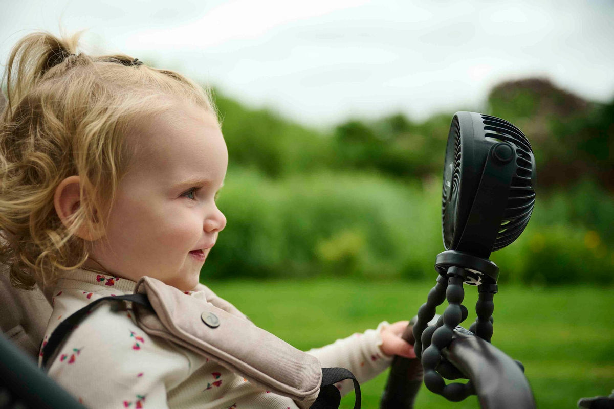 Deluxe Stroller Fan – 360° Flexible Clip-On