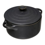 Mini Dish Saucepan 10 cm - Stoneware Mini Casserole with Lid