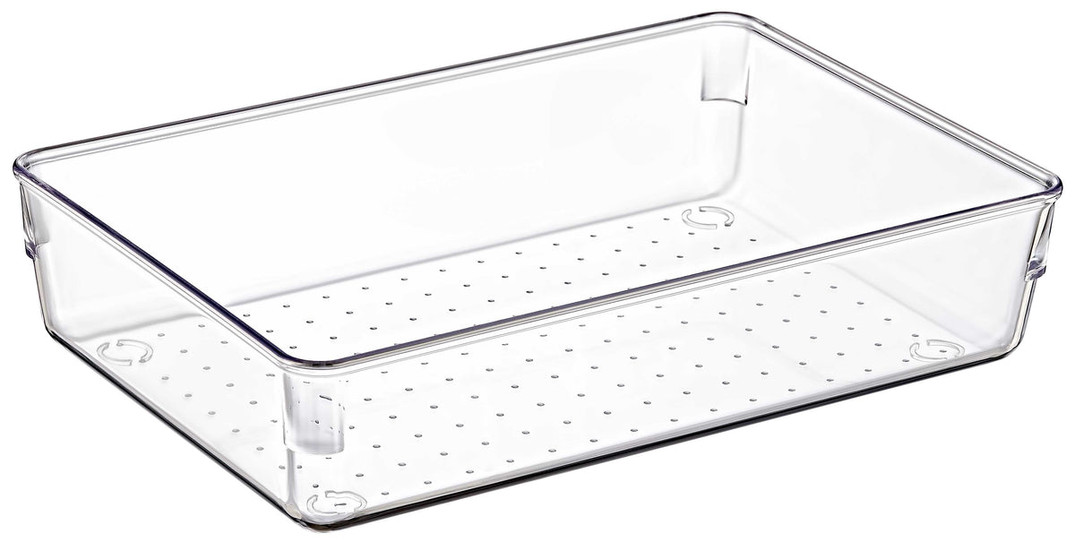 Clear Modular Organizer for Kitchen Drawers, Customizable Storage Container