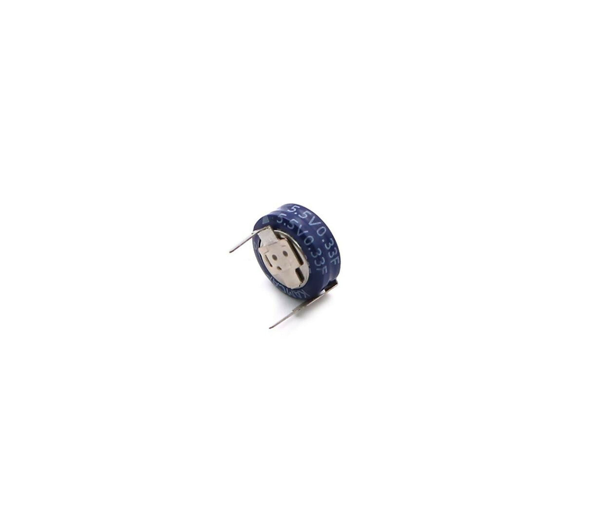 Super Capacitor Battery | 5.5V 0.33F | Horizontal