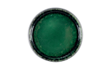 Round Black and Green Dessert Plate, Stoneware, Unique Modern Tableware