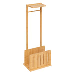 Toilet Paper Holder With Reserve Bamboo | Freestanding Bamboo Stand