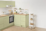 5-Basket Trolley Balm – Vertical Kitchen Storage with MDF Top