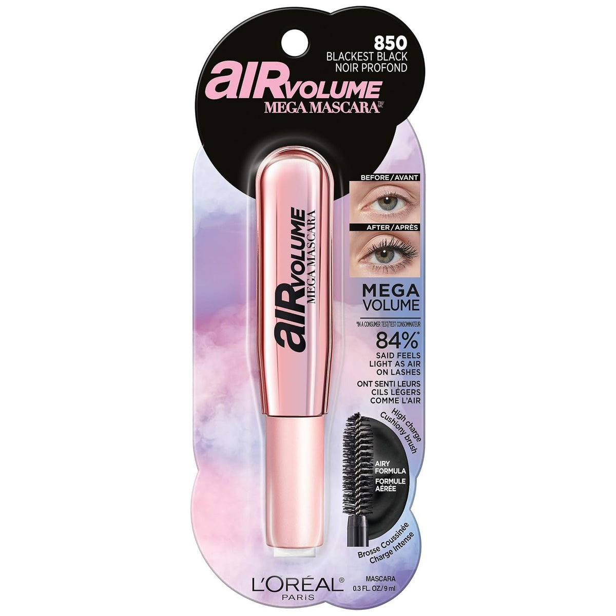 L'Oreal Paris Air Volume Mega Mascara-Blackest Black | Savonera Lebanon