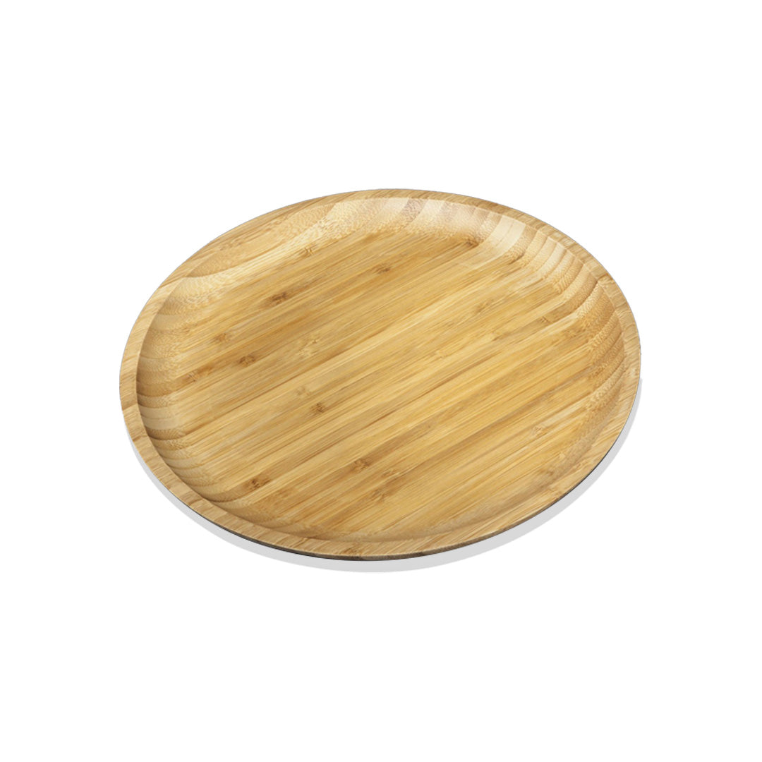 Bamboo Round Serving Plate 28cm