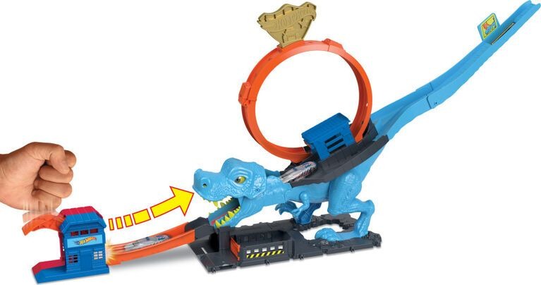 Hot Wheels City T-Rex Chomp Down Playset