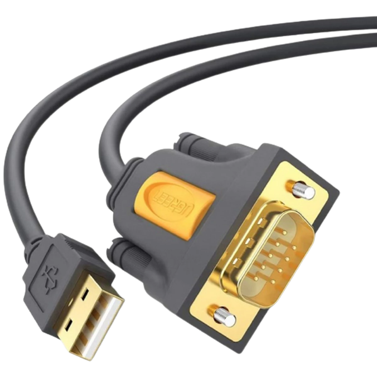 UGreen (20222) USB to RS-232 DB9 Serial Adapter Cable (M-M) - 2m - Black