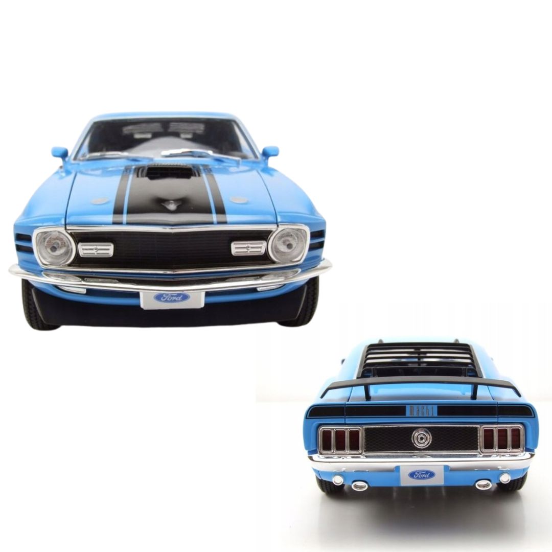 Maisto Blue Ford Mustang Mach 1 1970 Blue