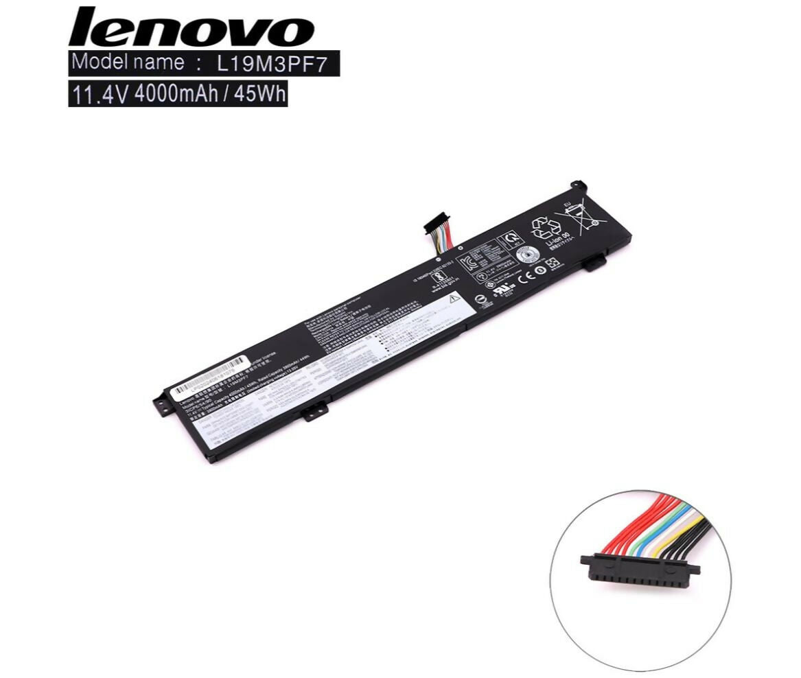 Laptop Battery | 11.4V 4Ah | Compatible With Lenovo L19M3PF7