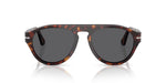Tortoise sunglasses with dark lenses on a white background