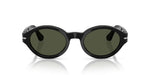 Black oval sunglasses on a white background
