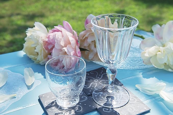 "COUNTRY CHIC" COLORLESS GOBLET