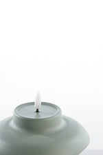 Table Lamp Led Round Green Metal Modern Accent Light