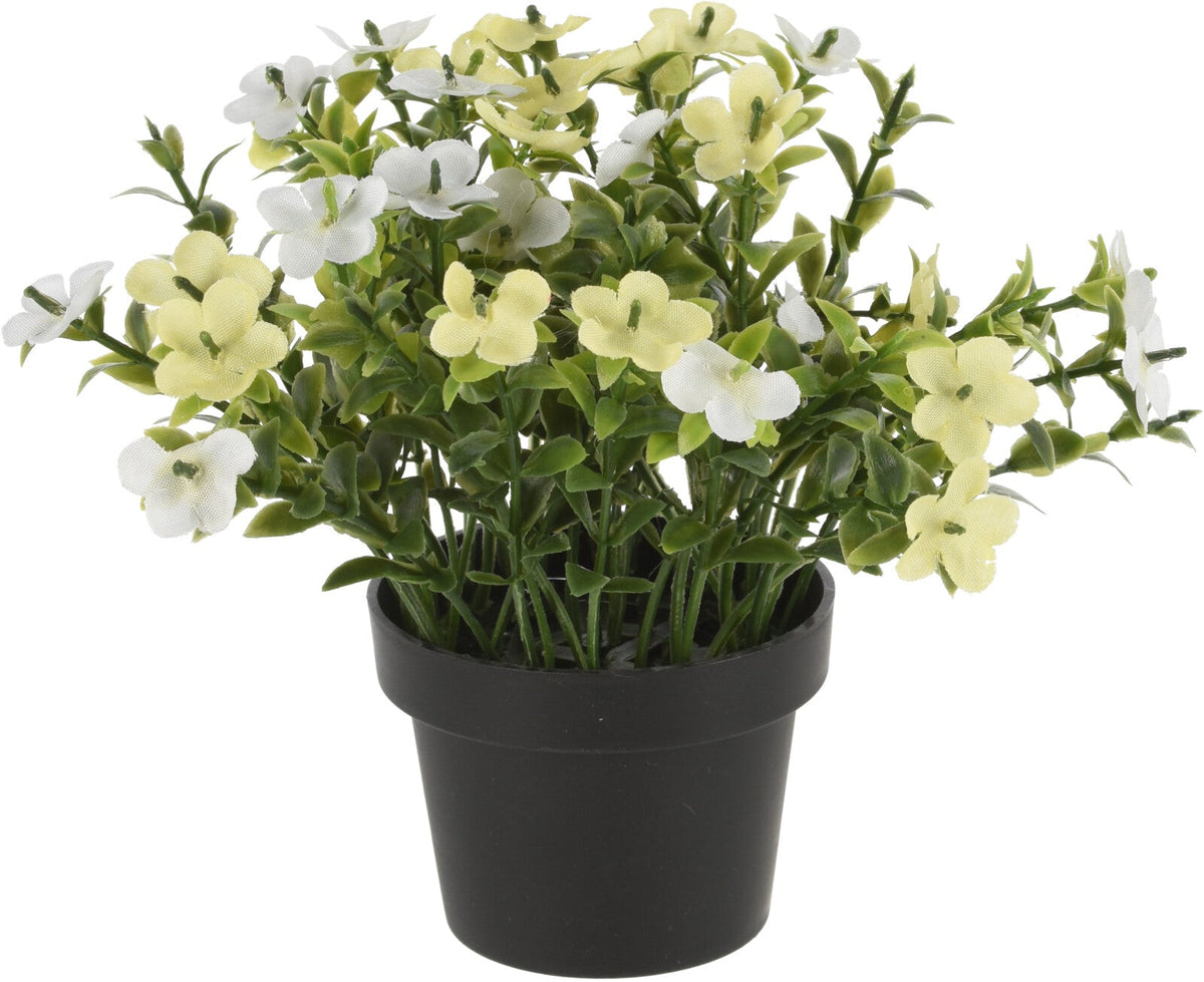 Artificial Plant in Pot with Nativity Scene, 15cm