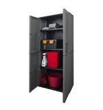 Full Height Plastic Cabinet - Dark Grey, Durable, Eco-Friendly