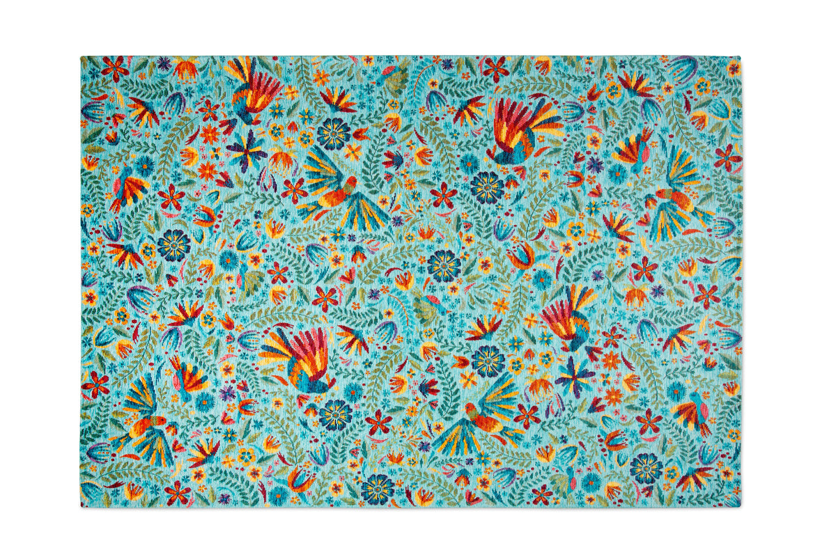 "MEXICAN FLOWERS" CARPET 165X110 CM