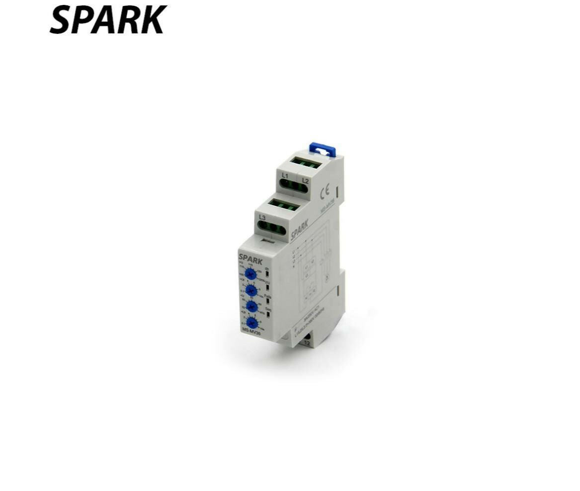 Phase Sequence & Failure | Adjustable | Din Rail | 3 Phase | Spark