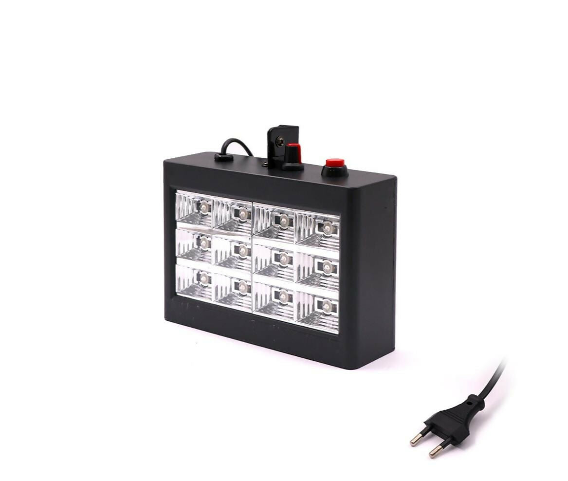 Flasher | 220V AC 12W | 12x LED | Strobe | Mix