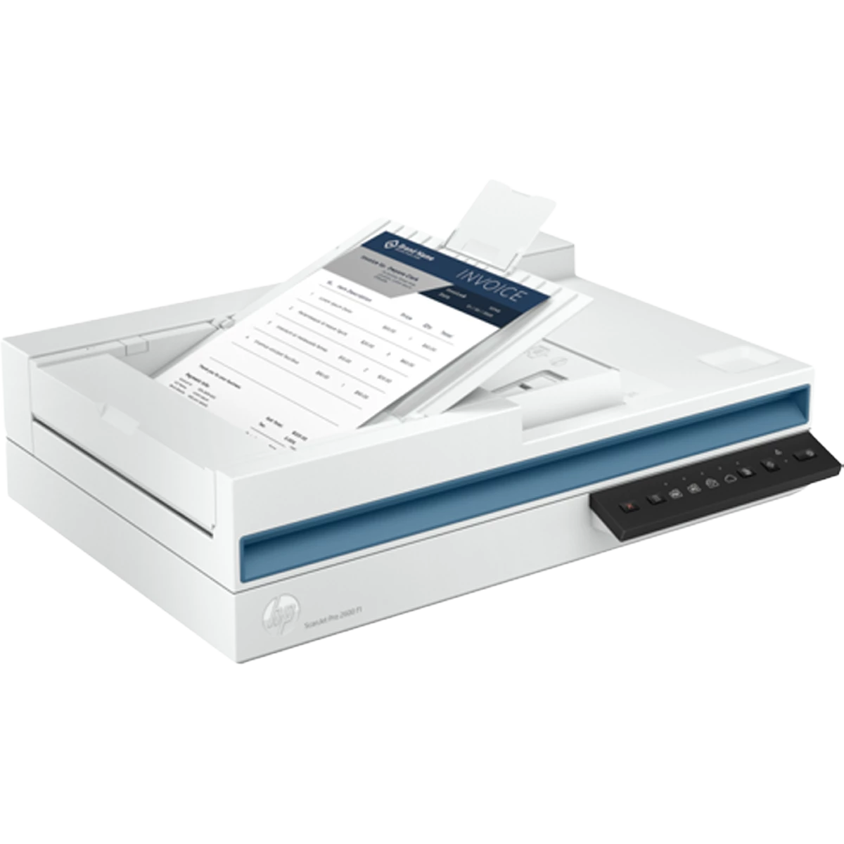 HP (20G05A) ScanJet Pro 2600 f1 Flatbed Scanner with ADF - Black on White