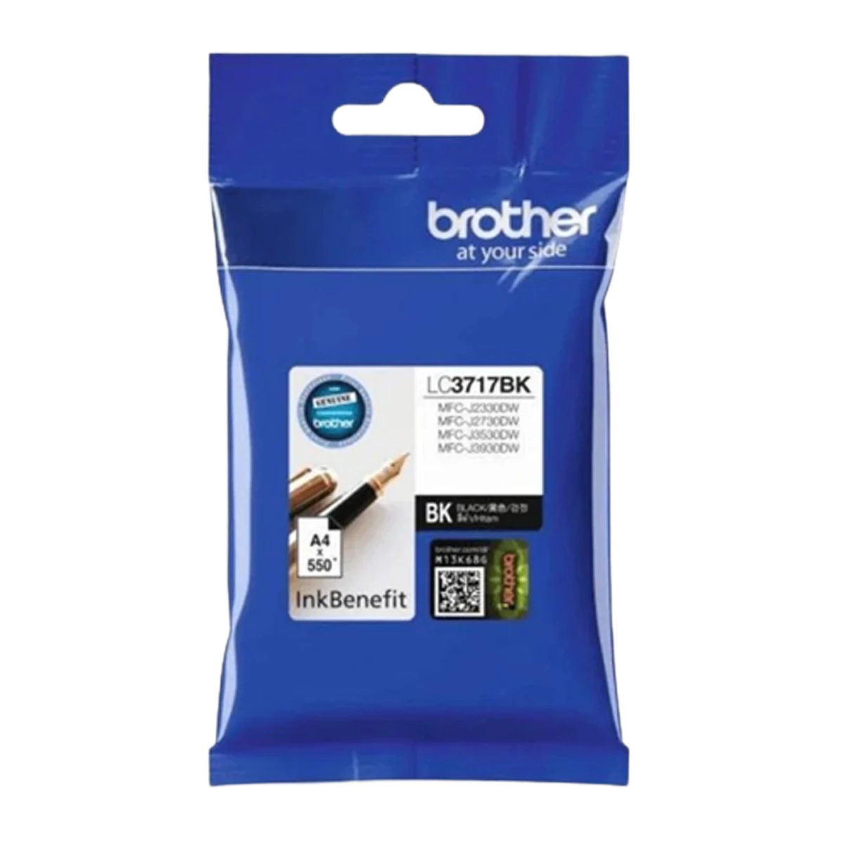Brother (LC3717BK) Genuine Black Ink for MFC-J2330DW; MFC-J2730DW; MFC-J3530DW; MFC-J3930DW
