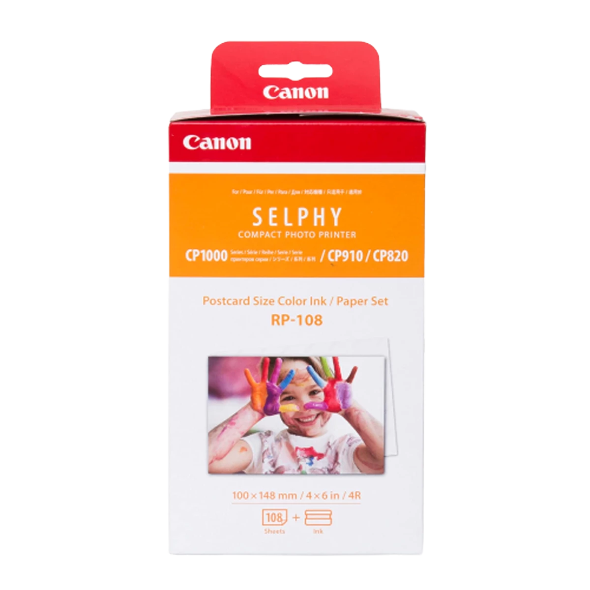 Canon (RP-108IN) Color Ink & Paper Set for Selphy CP 108Sht (100x148mm) 4R; 2x 54Print Cartridges