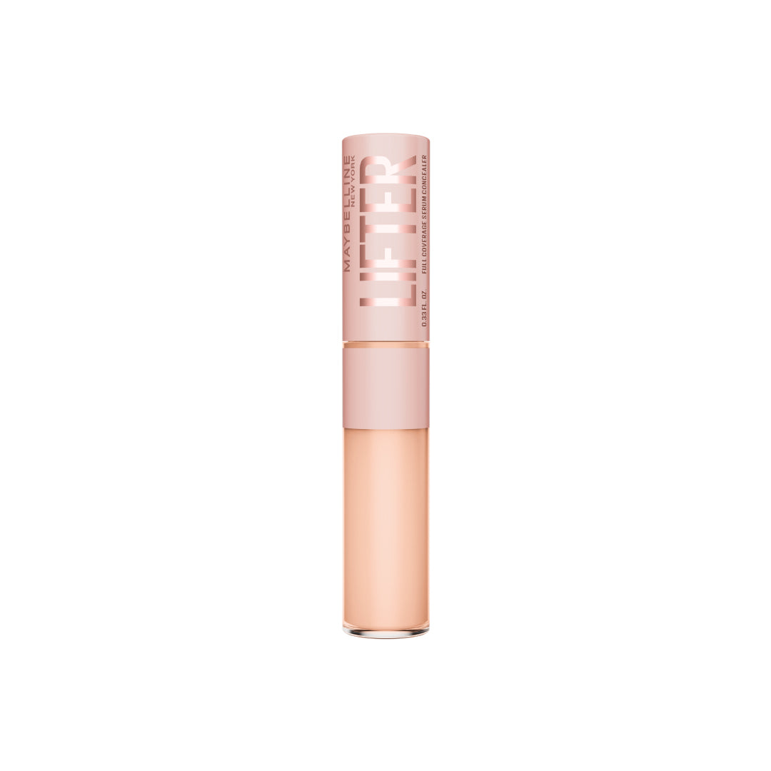 Maybelline Lifter Serum Concealer, Full Coverage, Includes 2% Peptides + Caffeine to Hydrate & Brighten Under Eyes .