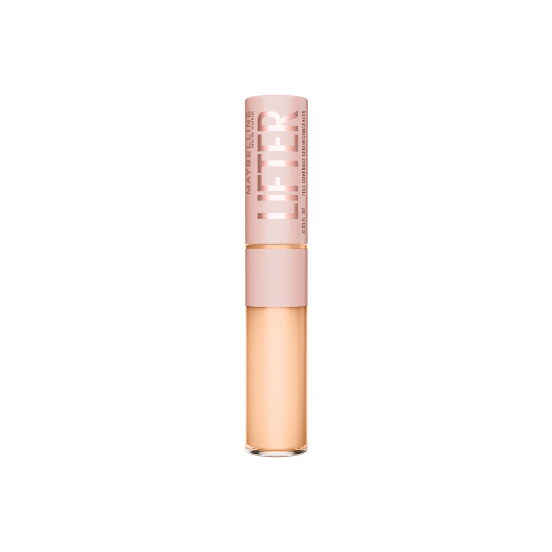 Maybelline Lifter Serum Concealer, Full Coverage, Includes 2% Peptides + Caffeine to Hydrate & Brighten Under Eyes .