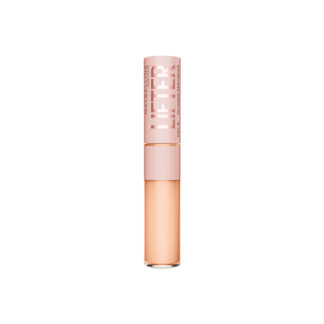 Maybelline Lifter Serum Concealer, Full Coverage, Includes 2% Peptides + Caffeine to Hydrate & Brighten Under Eyes .