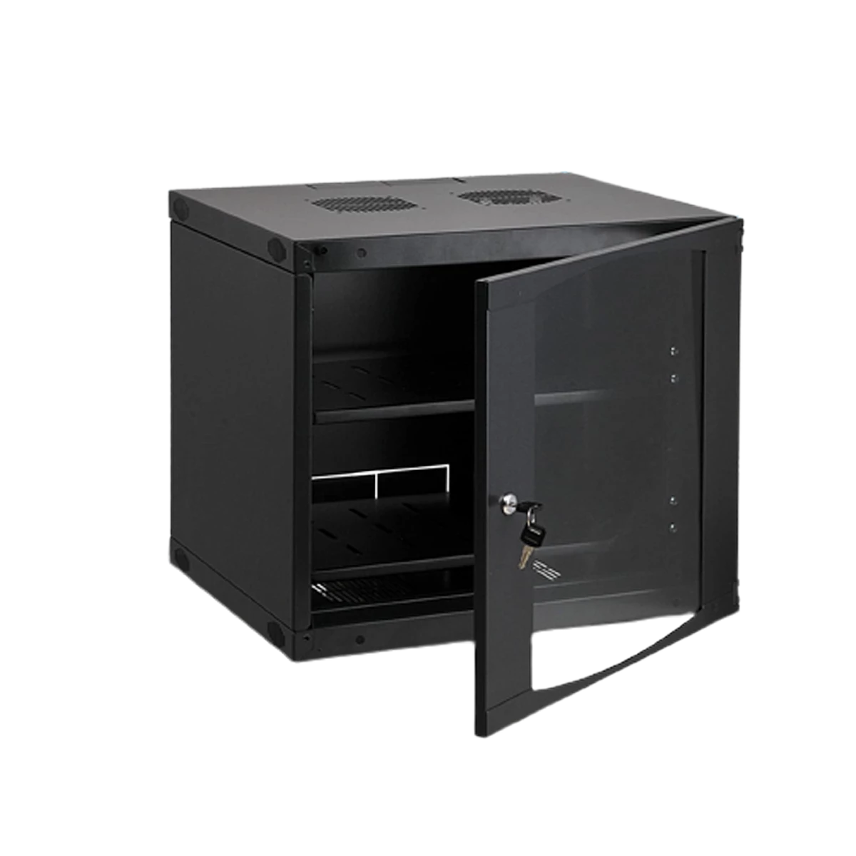 Invo (INMA6415) (W600D450H770) Wall Mount Cabinet - 15U - Black