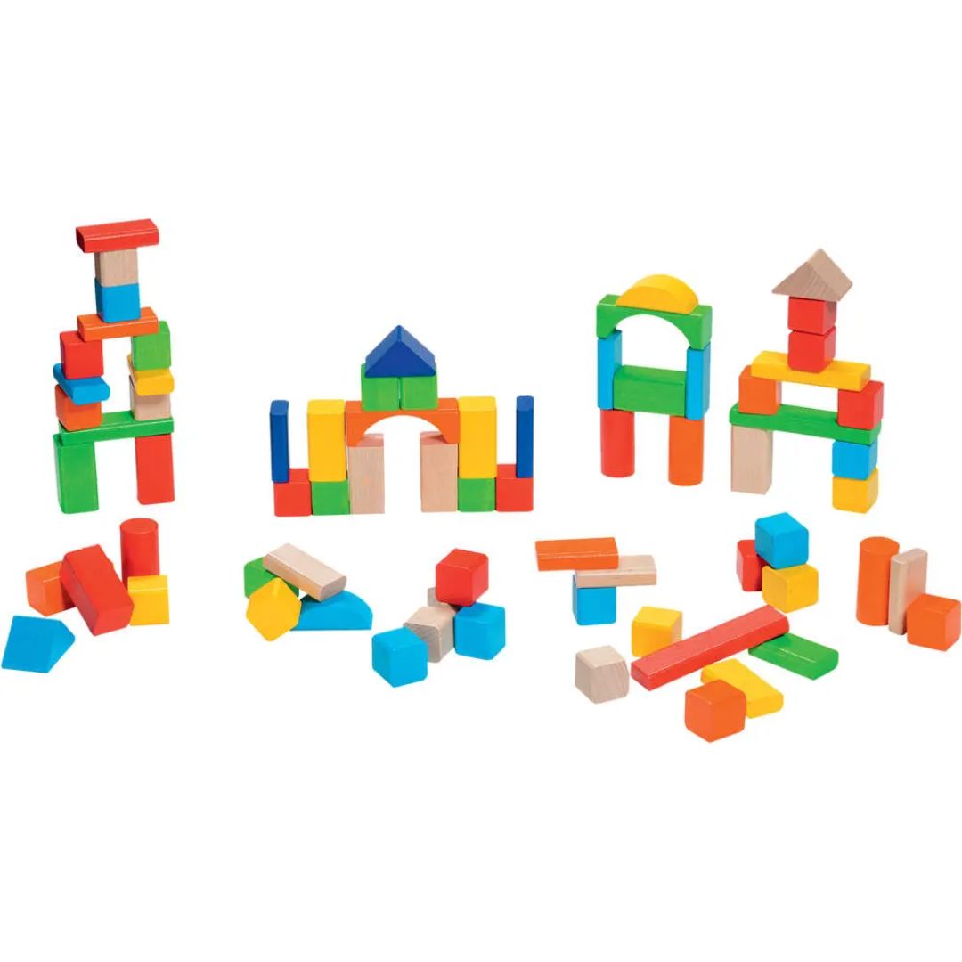 Atelier du Bois Wooden Building Cubes - 100 Pcs