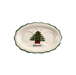 Mouftah El Chark Porcelain Salt & Pepper Hand Painted Porcelain Shakers - Green Lid