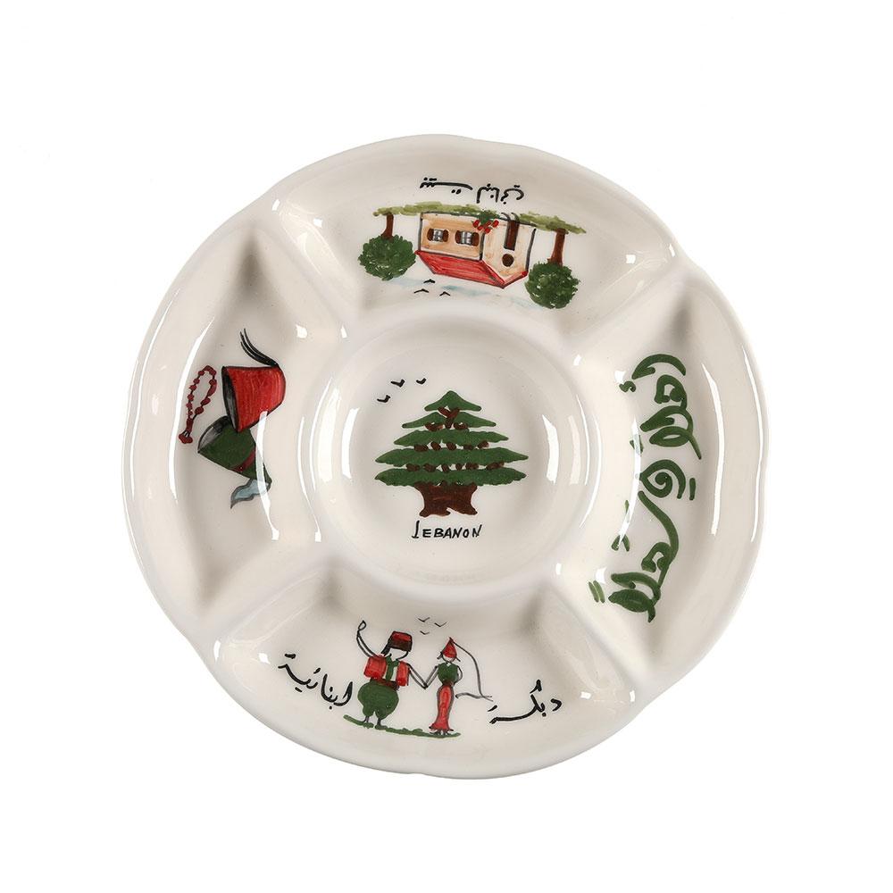 Lebanon Hand Painted Ceramic Multifunctional Plate