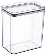 Crystal Rectangular Storage Container 2.6L Airtight Polystyrene Food Box