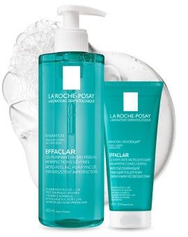 La Roche-Posay Effaclar Micro-Peeling Purifying Gel | Purifying Facial Cleanser for Oily and Acne-Prone Skin