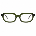 Green rectangular eyeglasses 