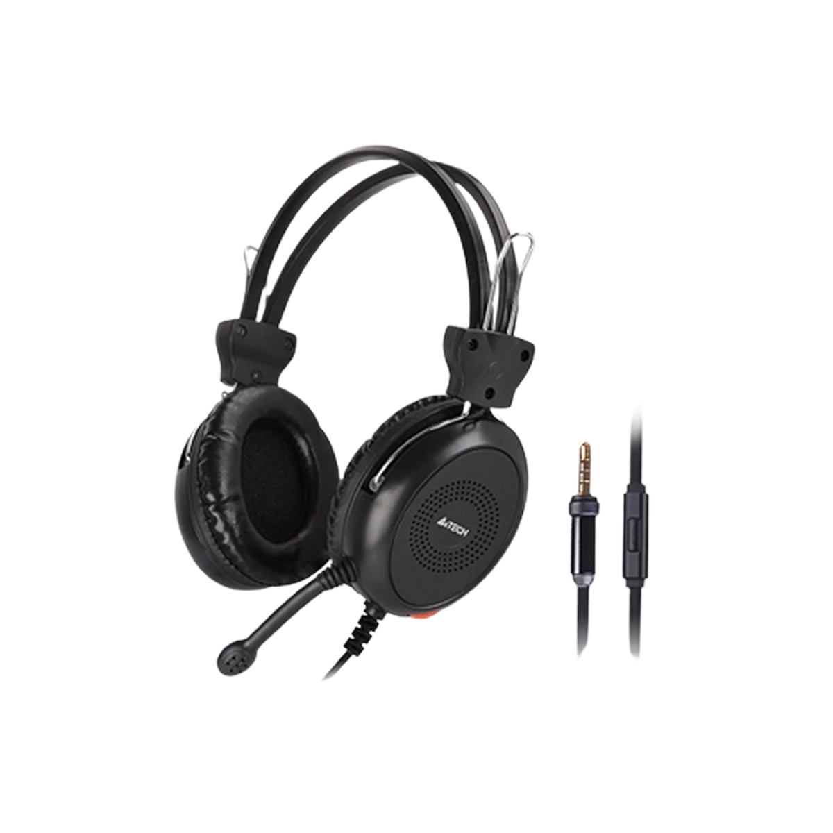 A4Tech (HS-30i) ComfortFit Stereo Headset with 4Pin Jack - Black