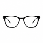 Black eyeglasses front angle