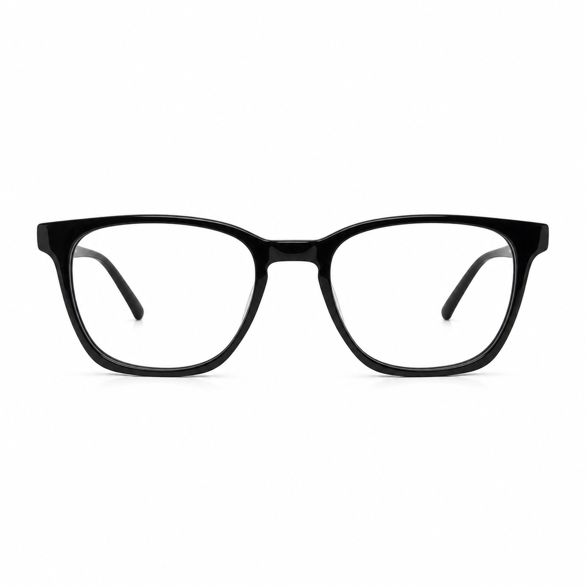Black eyeglasses front angle