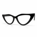 Black cat-eye glasses 