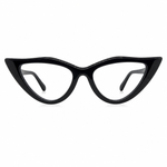 Cat-eye glasses black