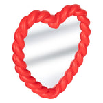 Twisted Heart Wall Mirror 'Twist' in Red