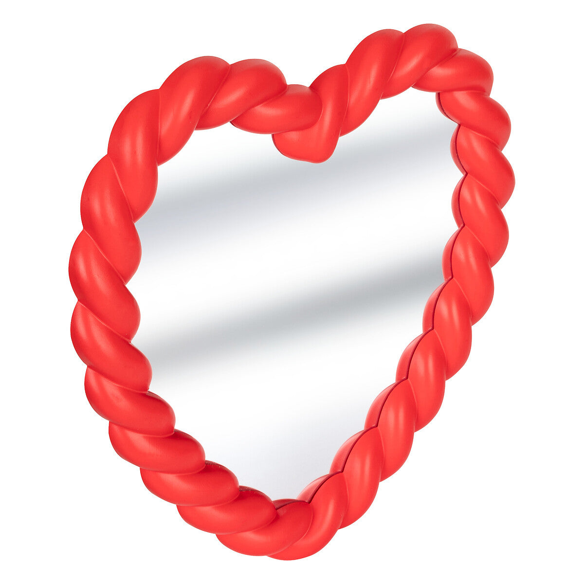 Twisted Heart Wall Mirror 'Twist' in Red