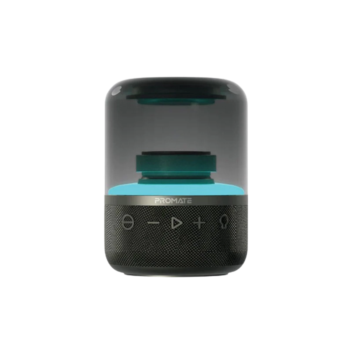 Promate (Glitz) LumiSound 360° Surround Sound Bluetooth Speaker - RGB - Black