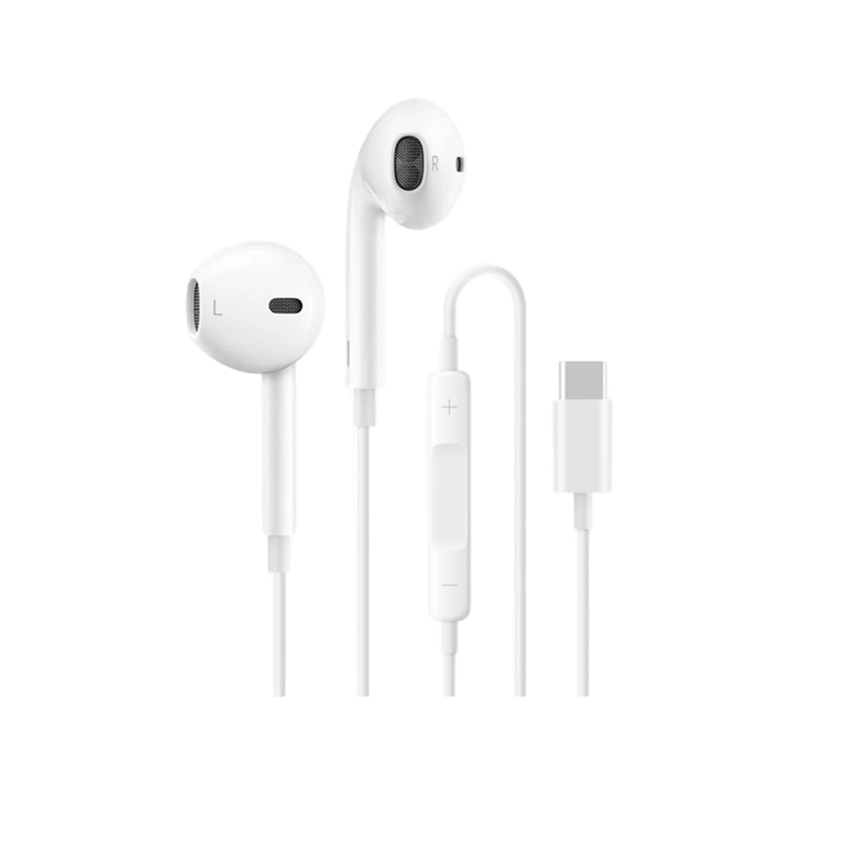 Riversong (EA162) Melody T1 USB-C Wired Earphones - in-line Volume control - 1.2m - White